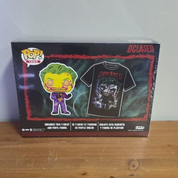 Funko DCeased Pop Tee and Figure Set - Black and Yellow JOKER - Picture 3 of 7